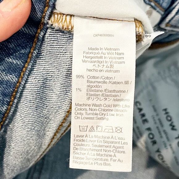 Madewell The Mid Rise Perfect Vintage Mom Ankle Jeans Blue 27 - Picture 10 of 11